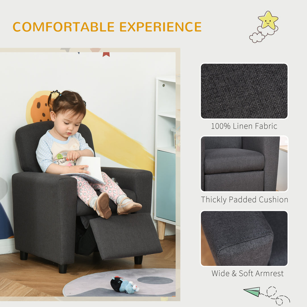 Children's 2-in-1 Sofa and Armchair with Footrest