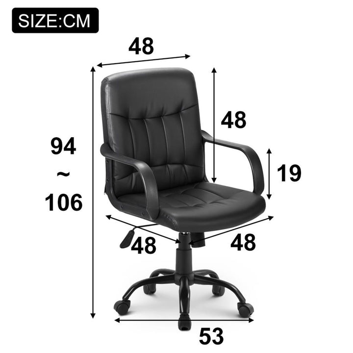 360° Swivel High Back Mesh Desk Chair, Black