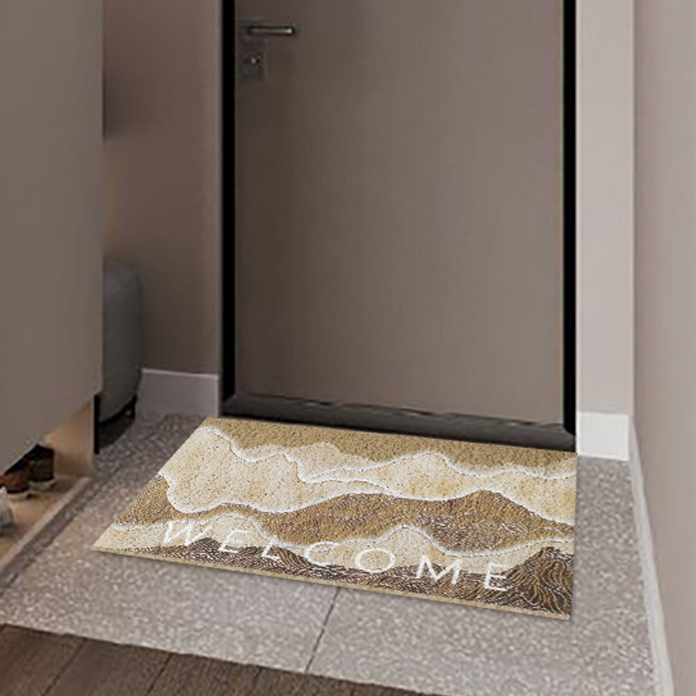 600mm x 900mm Natural Scenery Morden Novelty Non-slip Front Door Mat PVC Entryway Rug