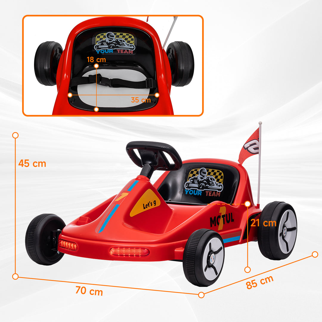 6V Electric Go Kart for Kids with Music