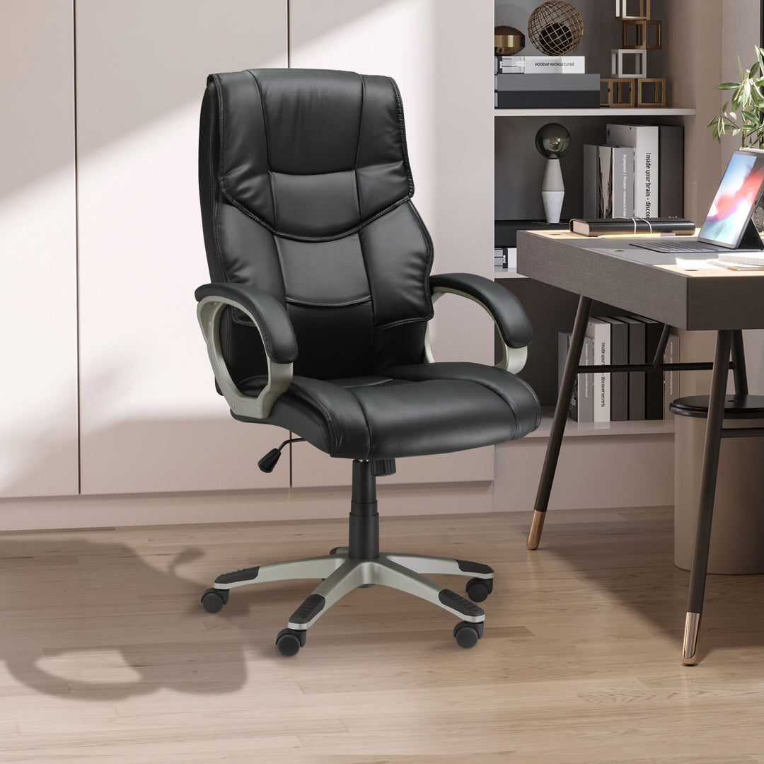 HOMCOM Comfortable Desk Chair, Black