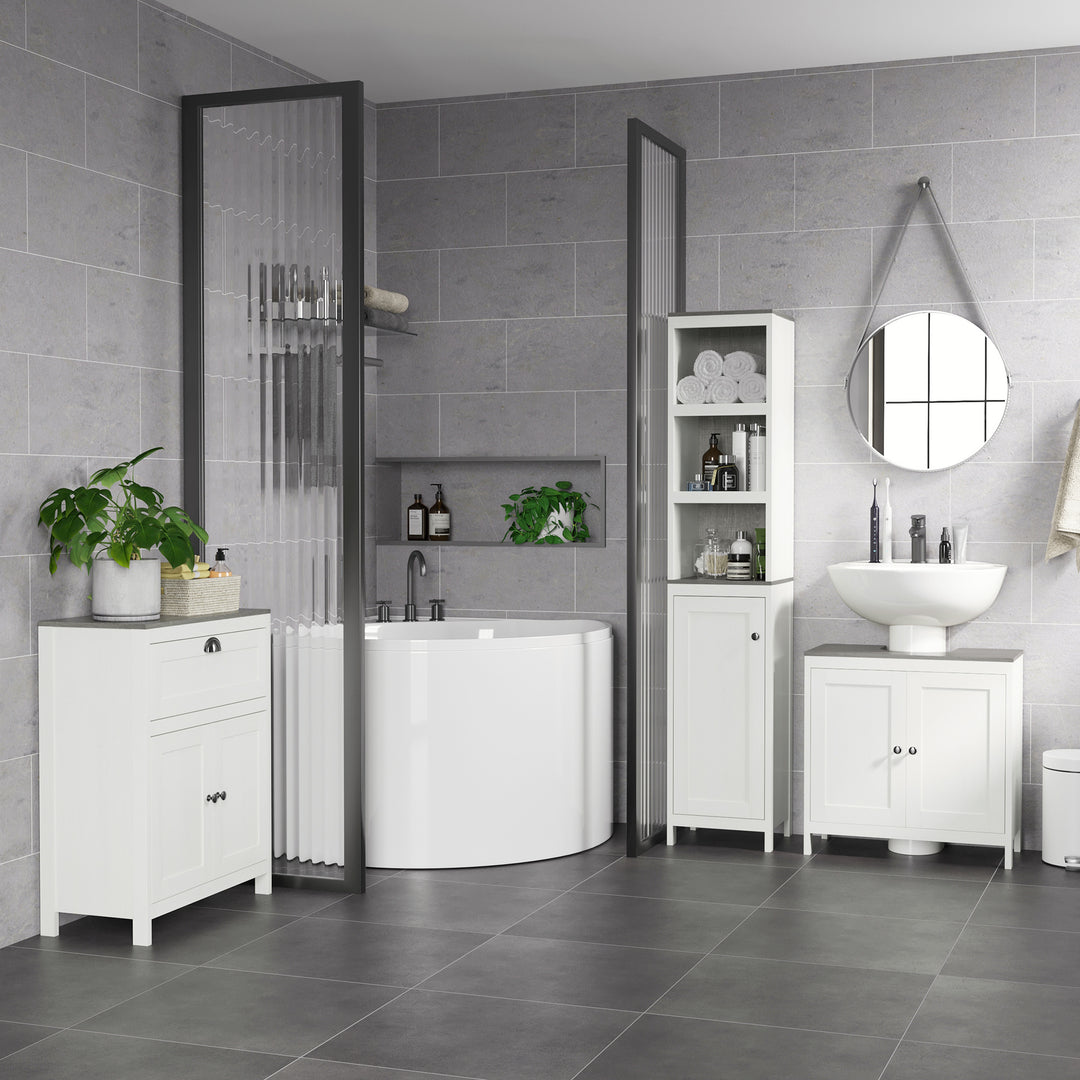 Kleankin Floor Standing Bathroom Sink Cabinet