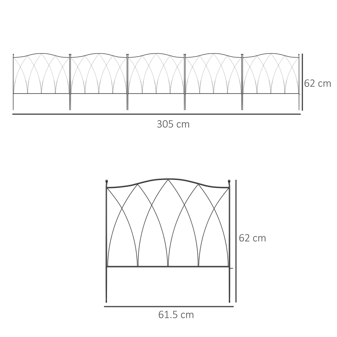 Garden Fencing: Rustproof Metal Picket Panels