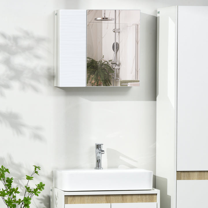 Kleankin Wall-Mounted Mirror Cabinet