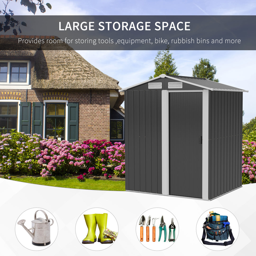 5ft x 4ft Garden Metal Storage Shed