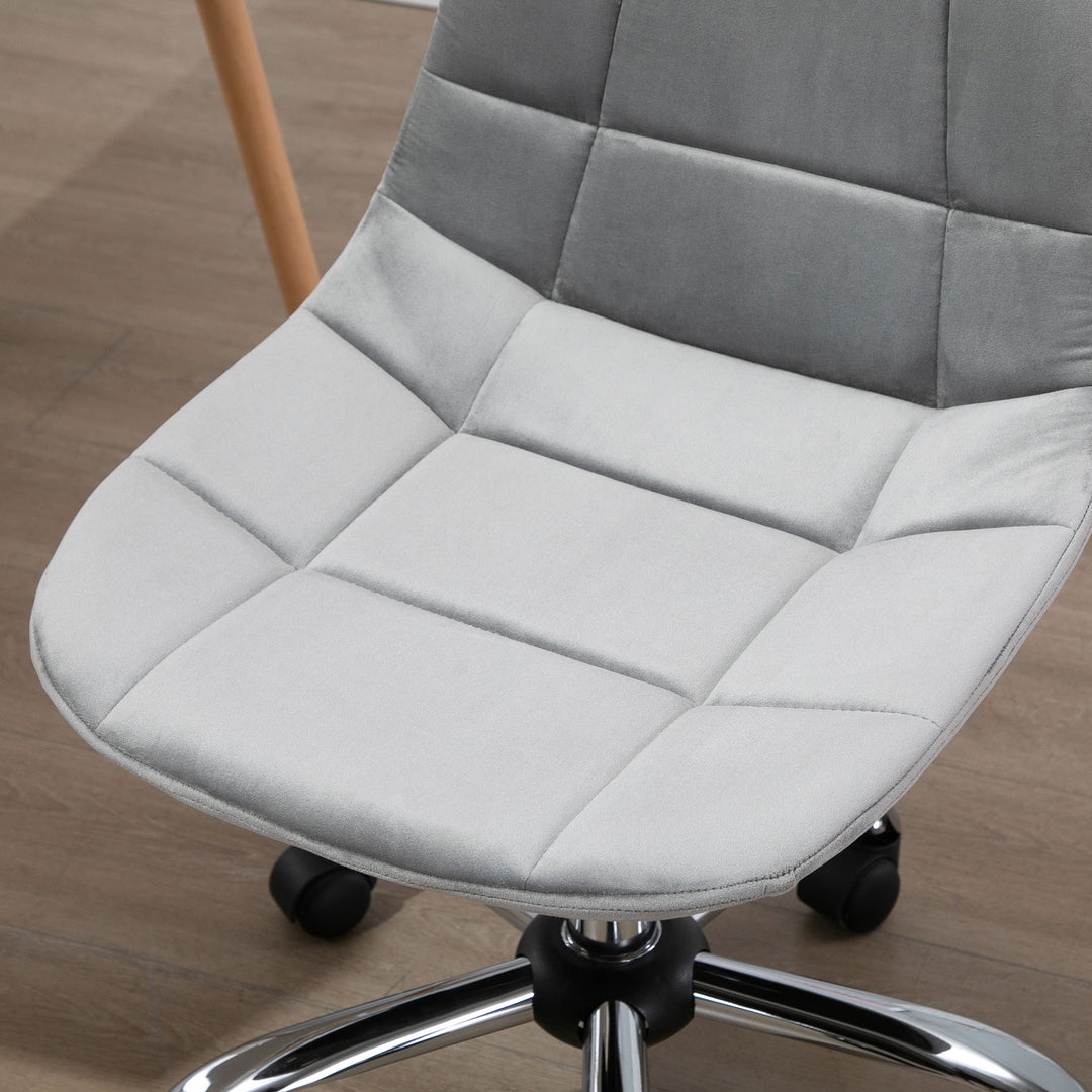 Vinsetto Ergonomic Chair, Armless, Grey