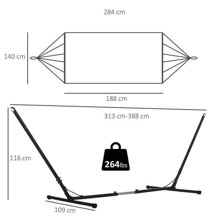 Outdoor Garden Hammock with Stand