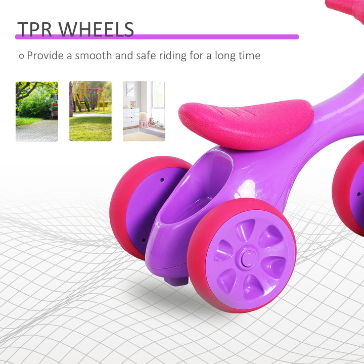 Toddler Walker: Ride-On Balance Trainer with Rubber Wheels