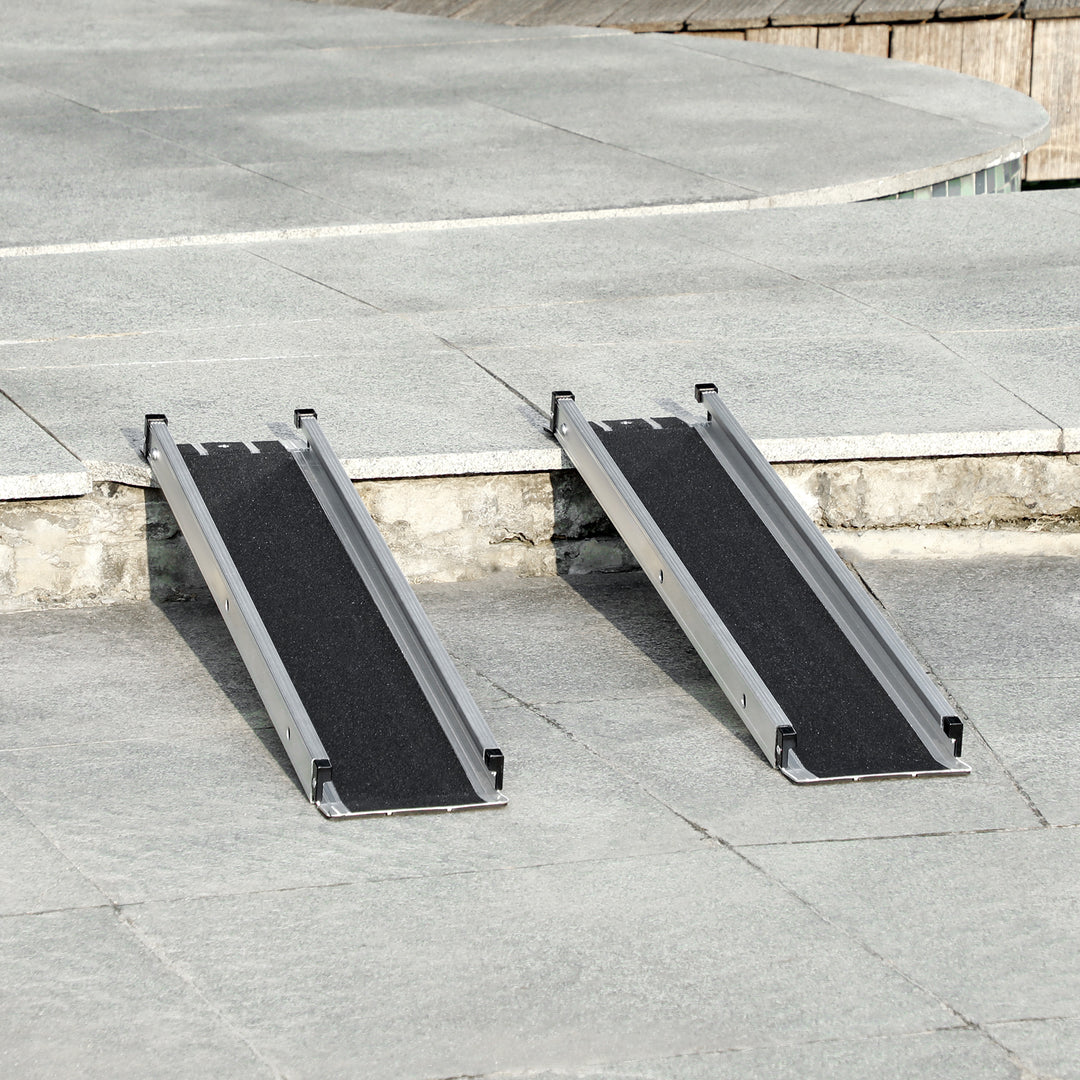 2PCS Telescopic Wheelchair Ramp