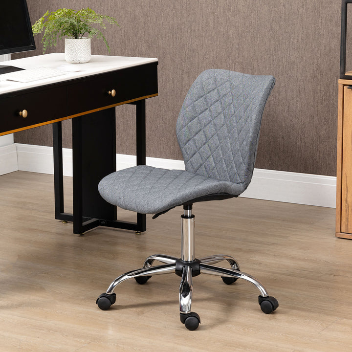 Vinsetto Office Chair, Armless, Grey