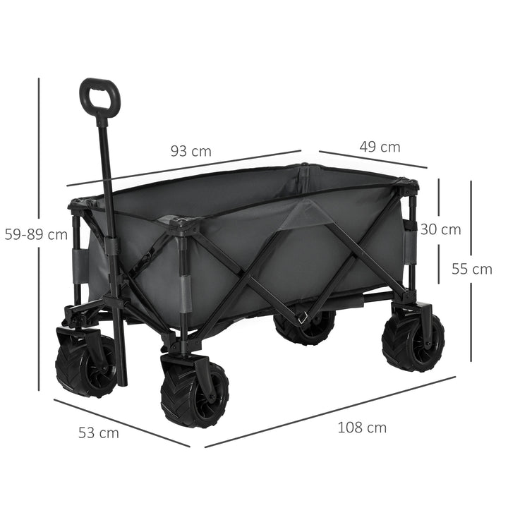 Festival Trolley Garden Cart Folding Metal Frame