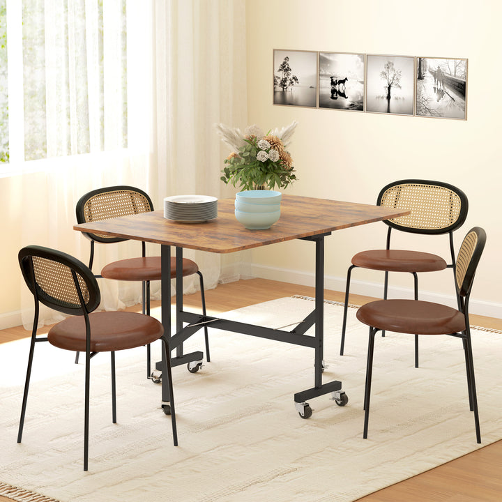 Six-Seater Drop-Leaf Dining Table