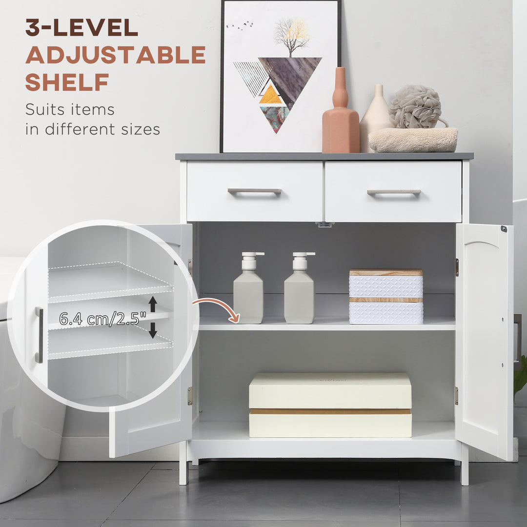 kleankin Bathroom Furniture Set with Adjustable Shelves