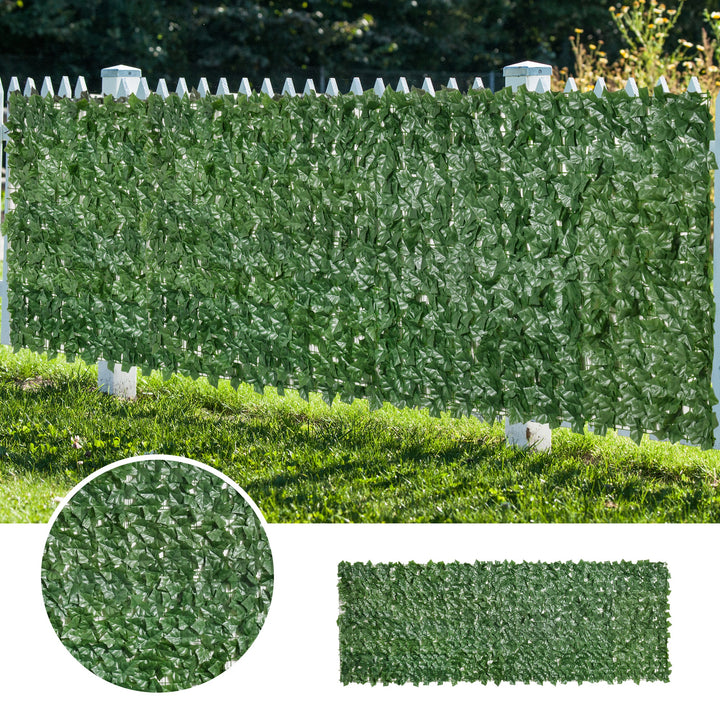 Artificial Hedge Screen: Leafy Design for Garden Outdoor Indoor Décor