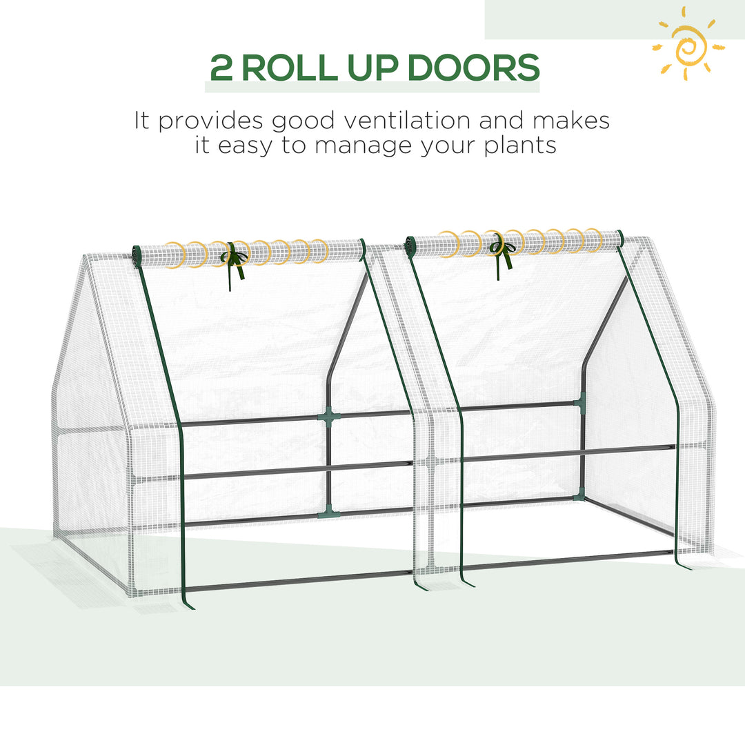 Compact Cultivator: Petite Greenhouse with Steel Frame