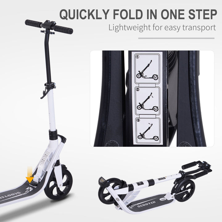 Folding Kick Scooter Hight-Adjustable Urban Scooter w/ Rear Brake