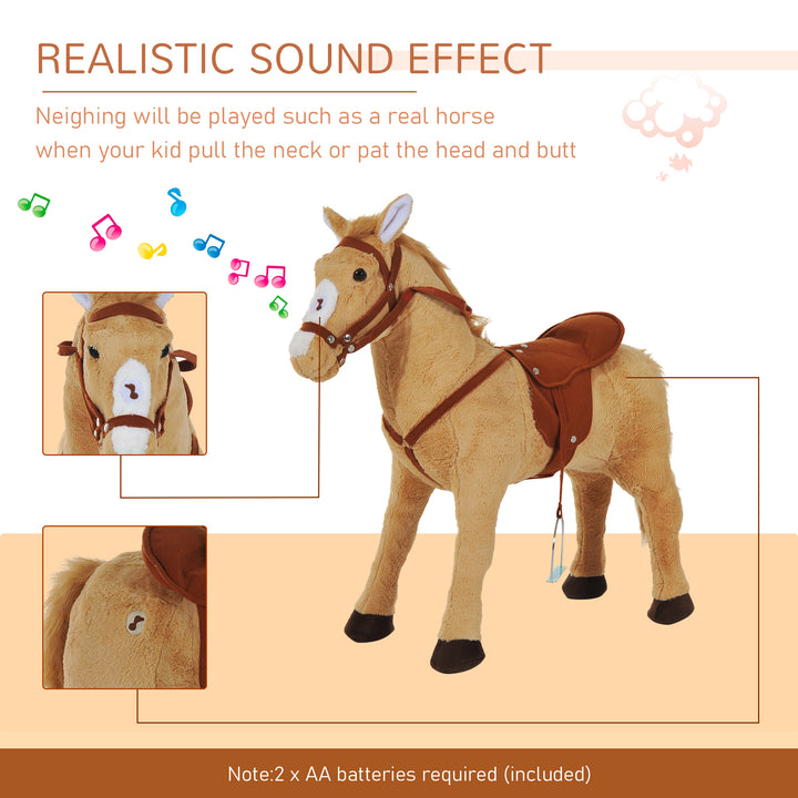 Plush Rocking Pony: Interactive Children's Toy with Sounds