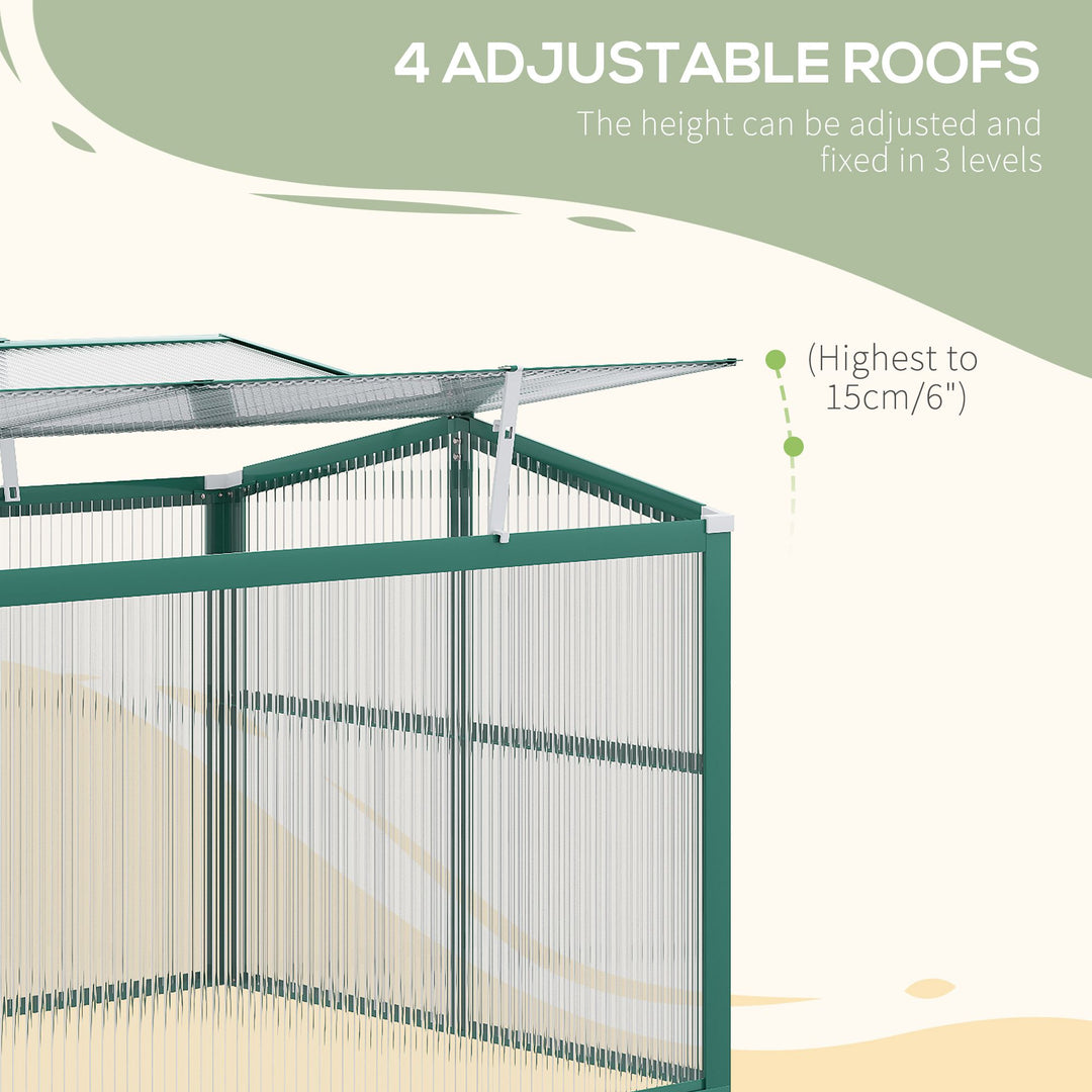 Aluminium Polycarbonate Greenhouse Cold Frame Grow House