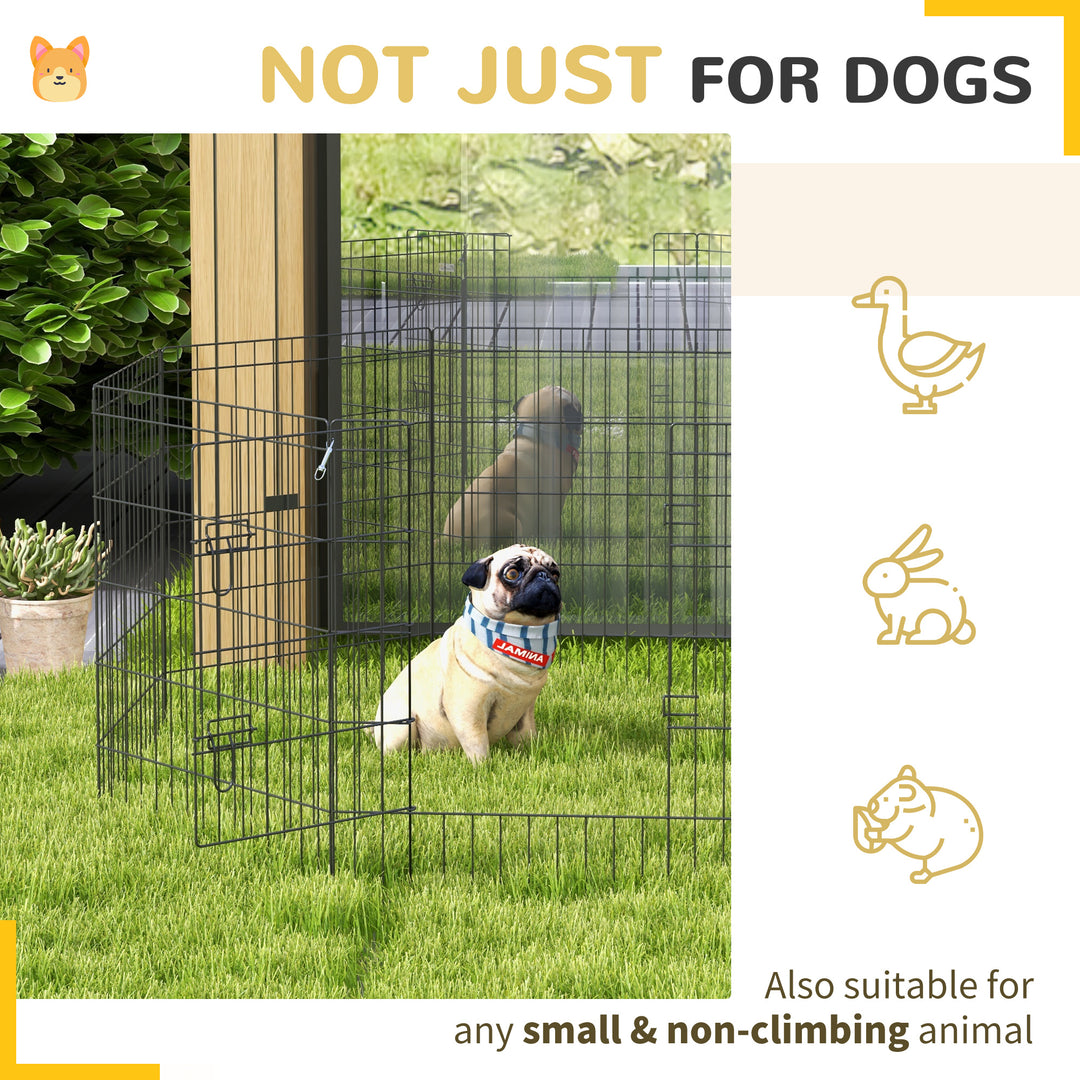 8 Panel DIY Dog Pen with Door for Dogs