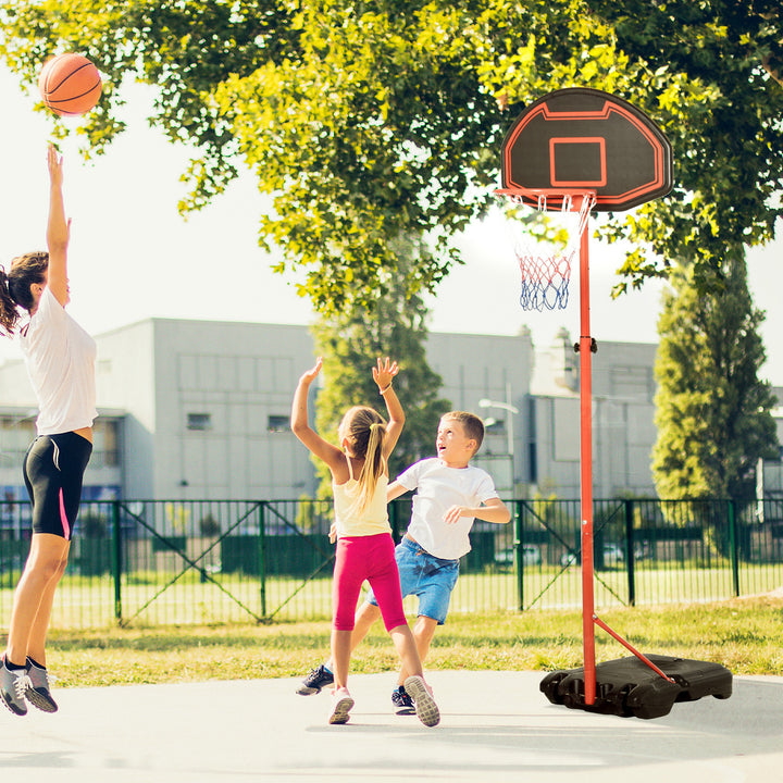 Adjustable Basketball Hoop: Sturdy Steel Frame for Indoor & Outdoor Play