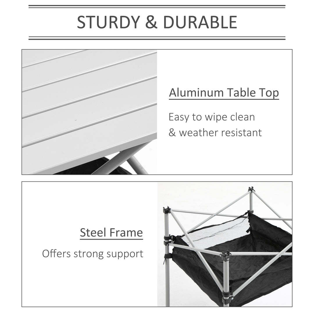 Portable Camping Table: Foldable Outdoor Dining Desk