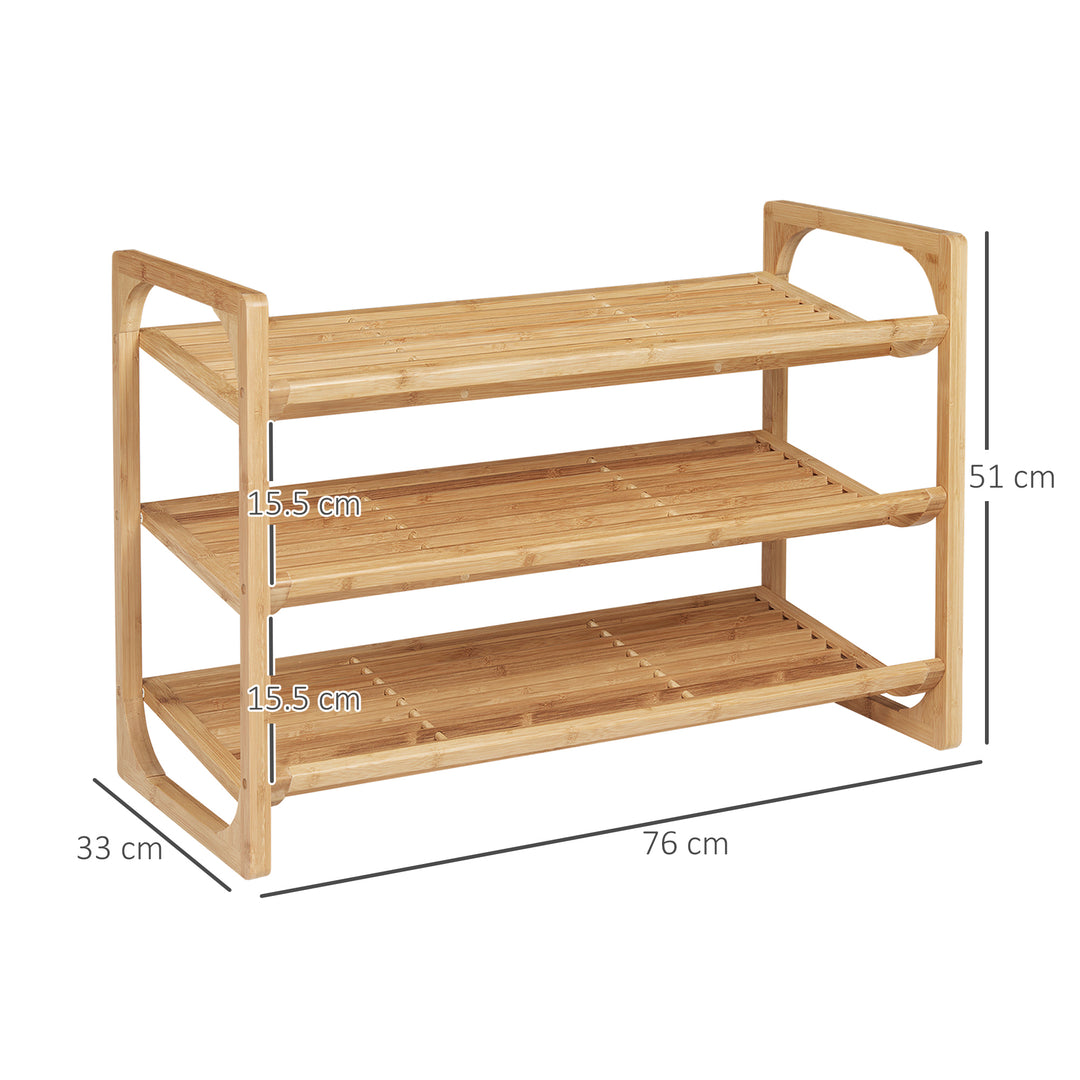 Bamboo Shoe Rack