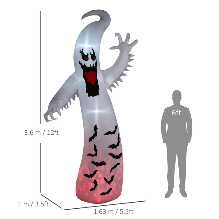 11.8FT Tall Halloween Inflatable Spooky Ghost