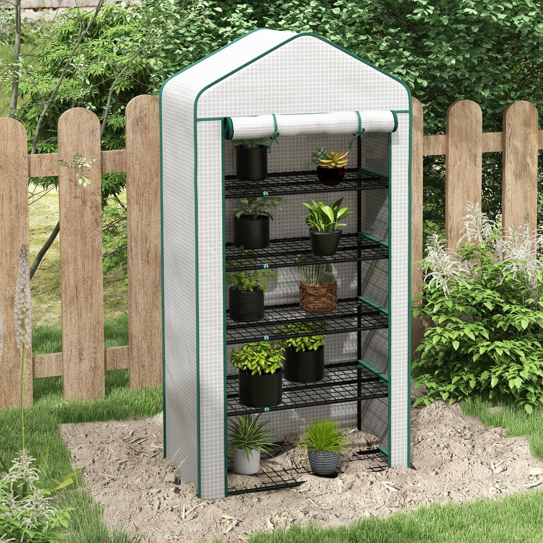 5 Tier Widened Mini Greenhouse w/ Reinforced PE Cover