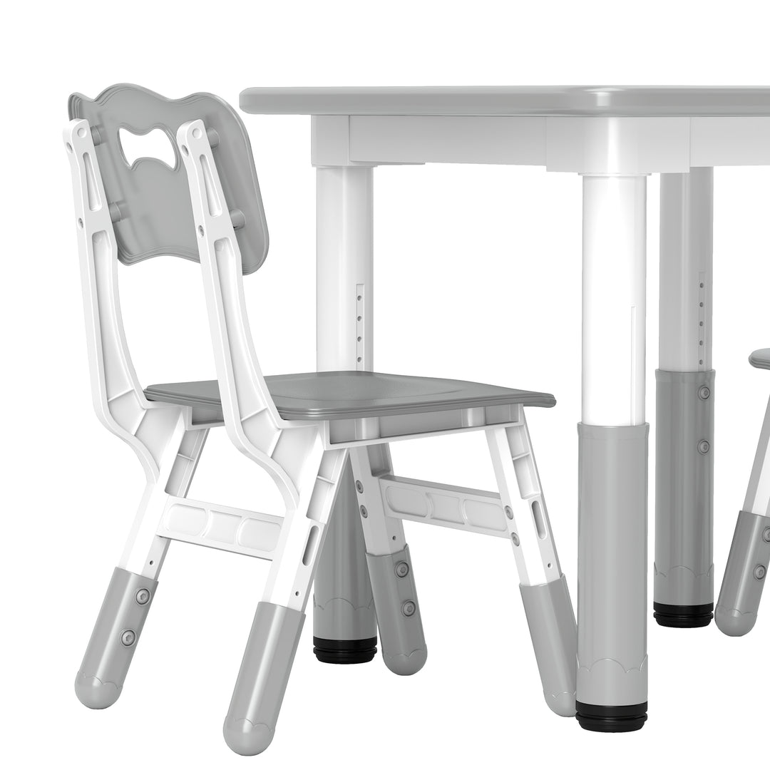 Height Adjustable Toddler Table and Chair Set