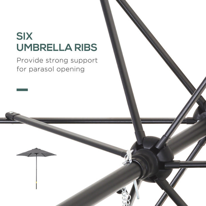 2m Patio Parasols Umbrellas