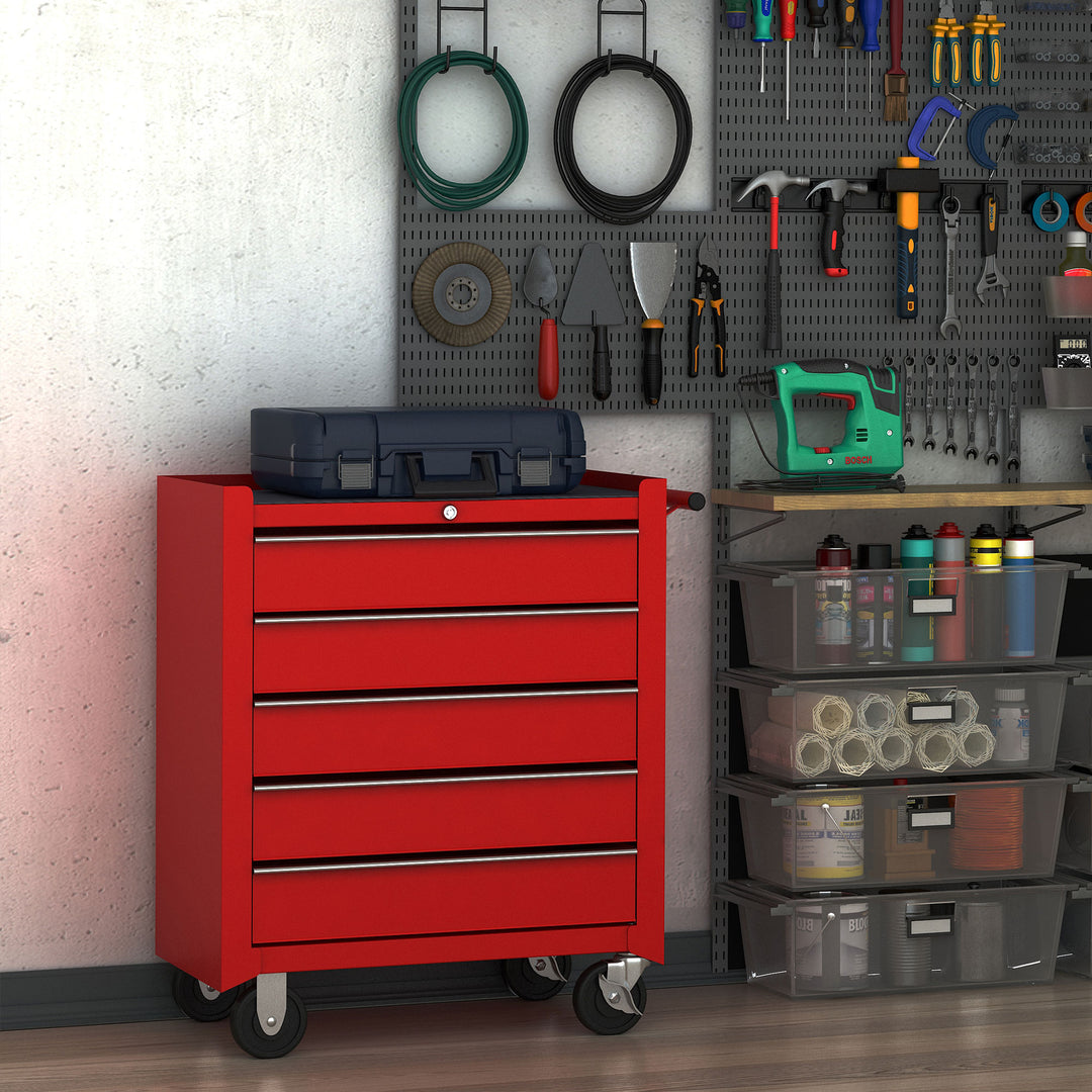 5 Drawer Tool Chest on Wheels