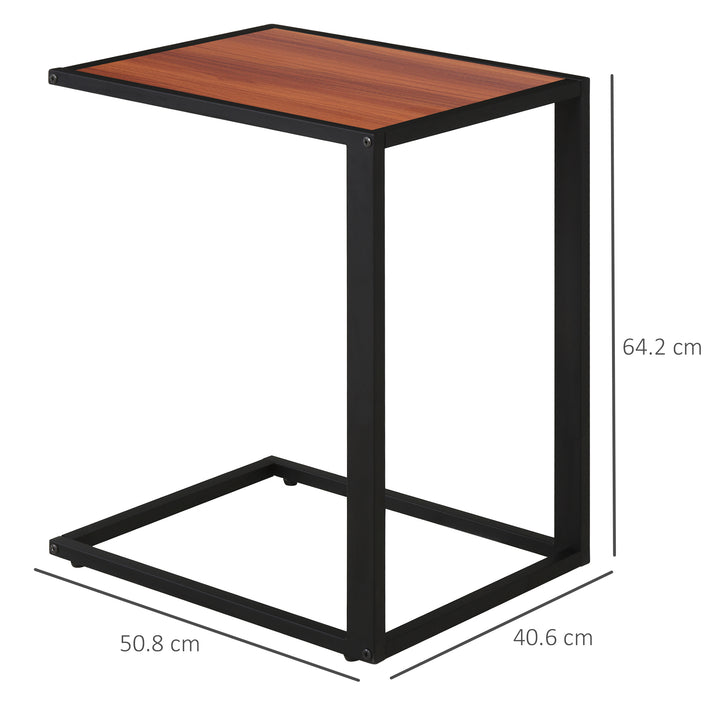 C-Shaped Sofa End Table