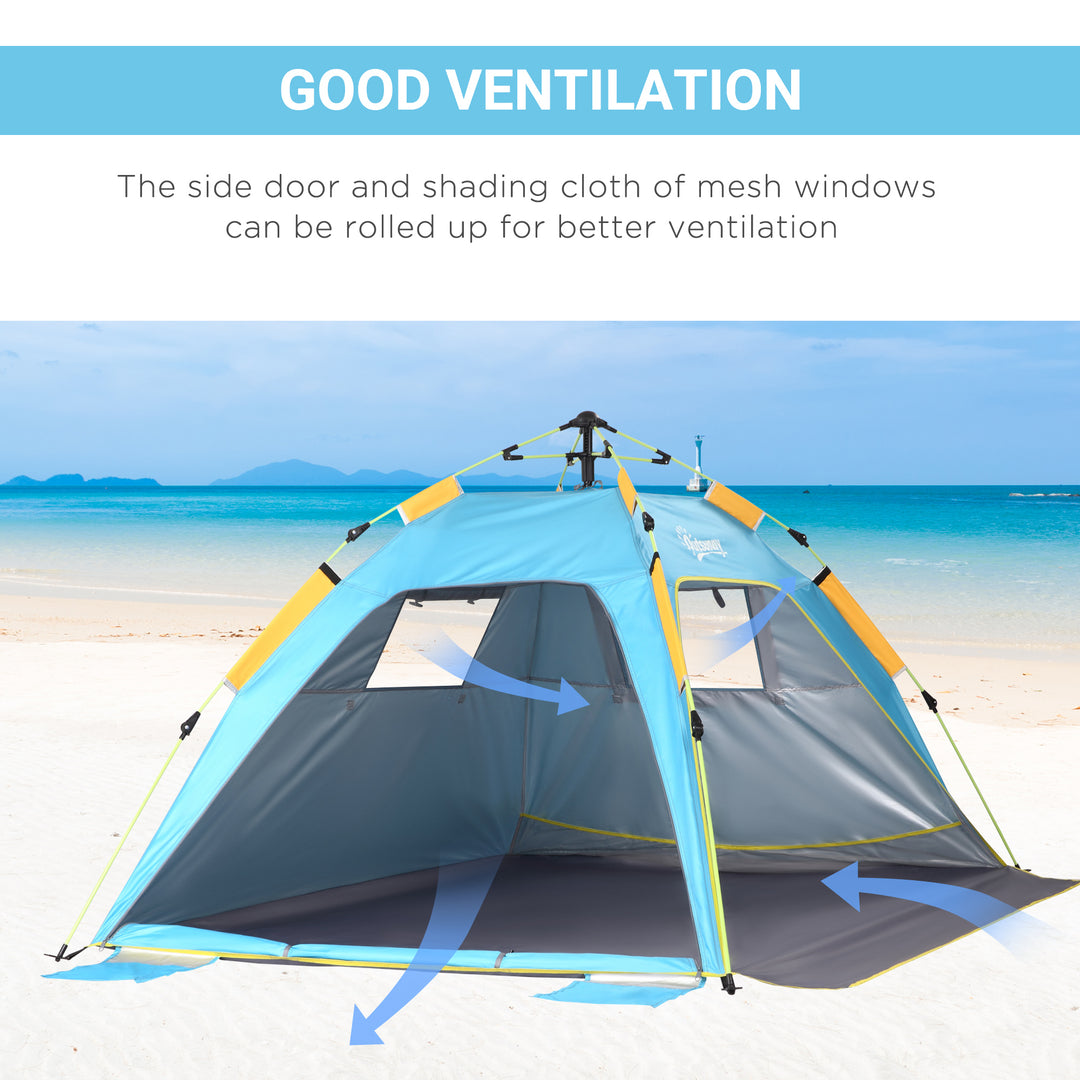 Pop-up Beach Tent: UV Protection Sun Shelter for 1-2 People