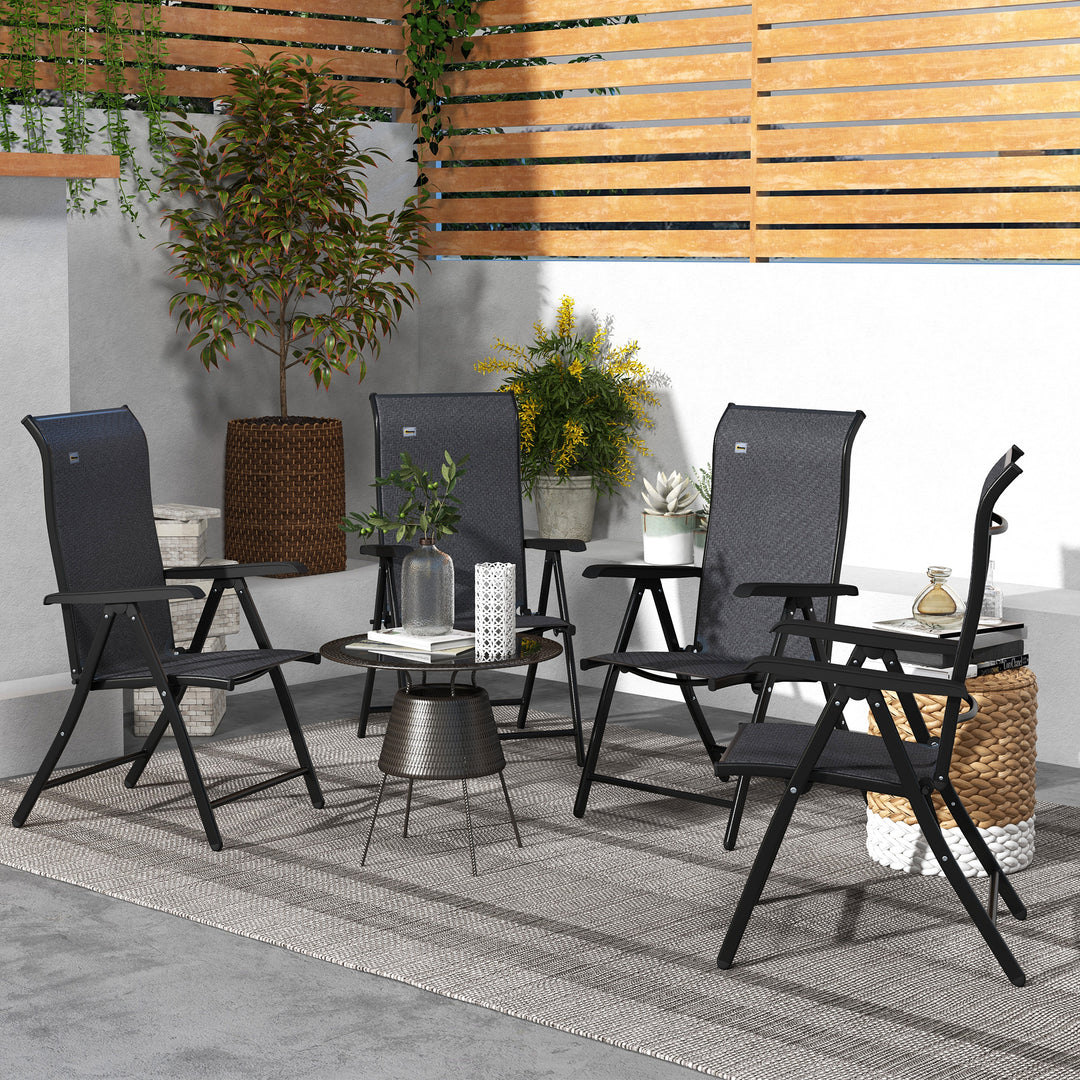 Rattan Folding Chair Set