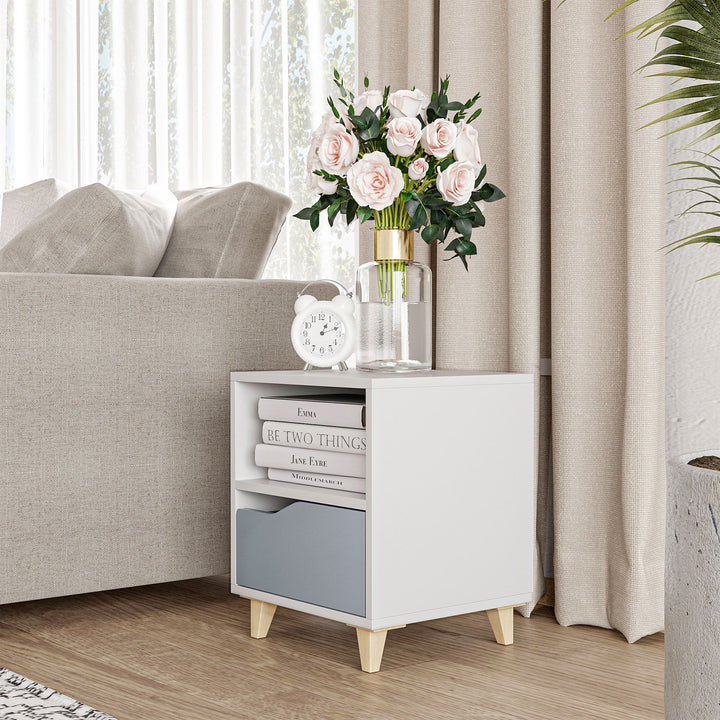 HOMCOM Contemporary Bedside Table