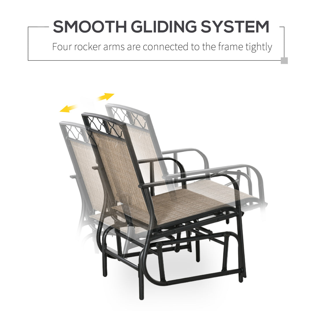 Double Outdoor Glider Chair