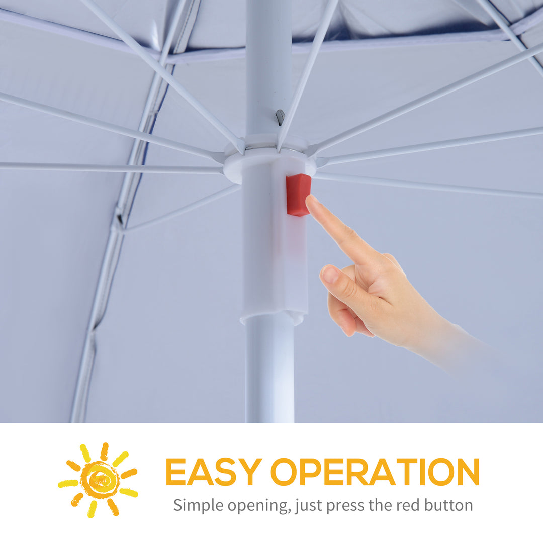 2m Beach Umbrella: UV-Protective Parasol