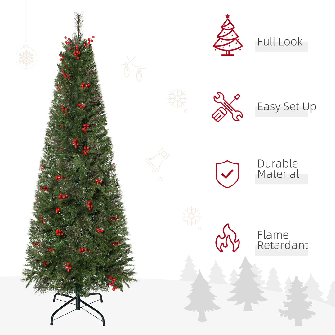 Pencil Artificial Christmas Tree with Realistic Branches