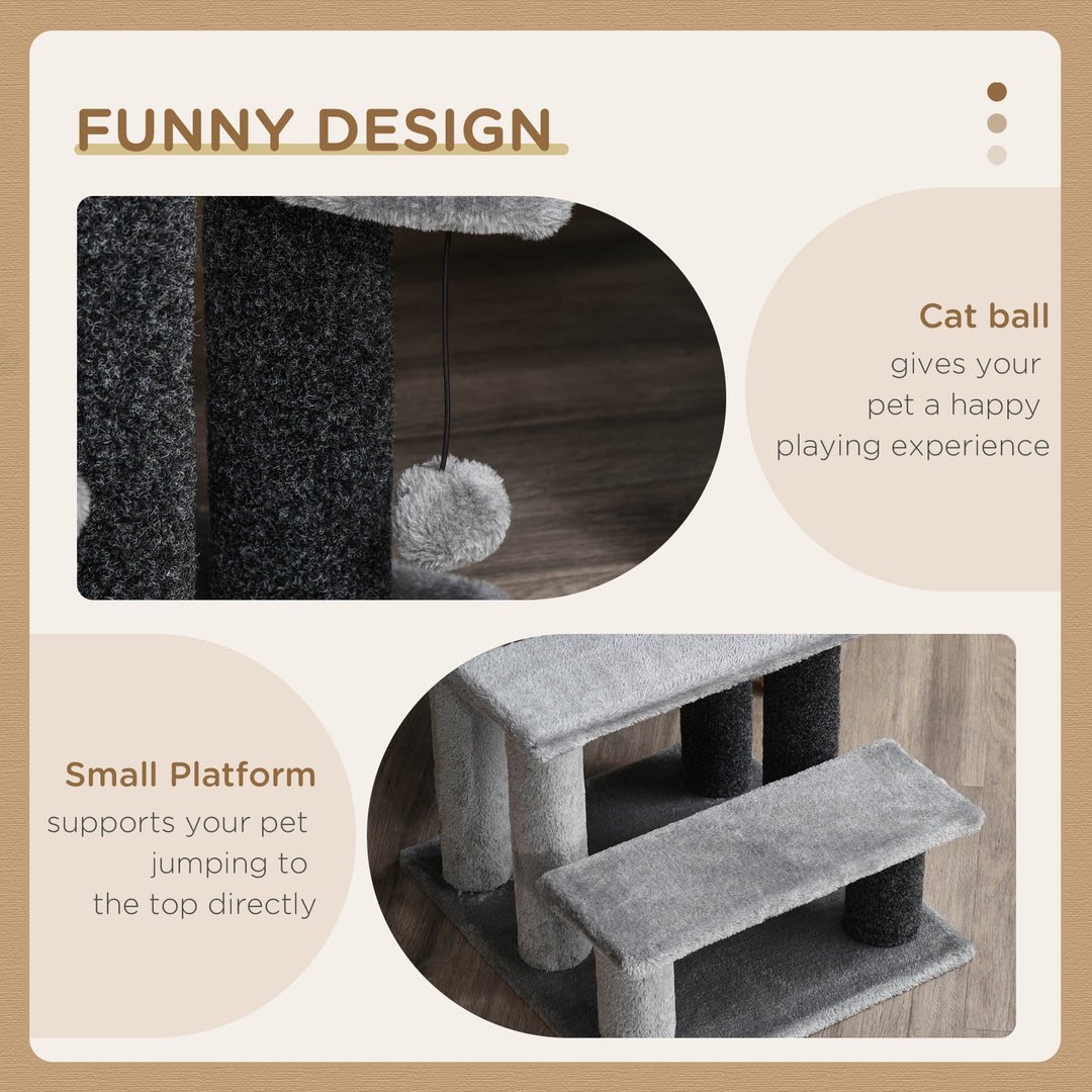 3-step Pet Stairs with Scratching Posts