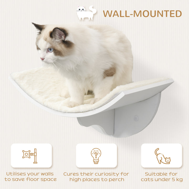 Wall-Mounted Wood Cat Shelves