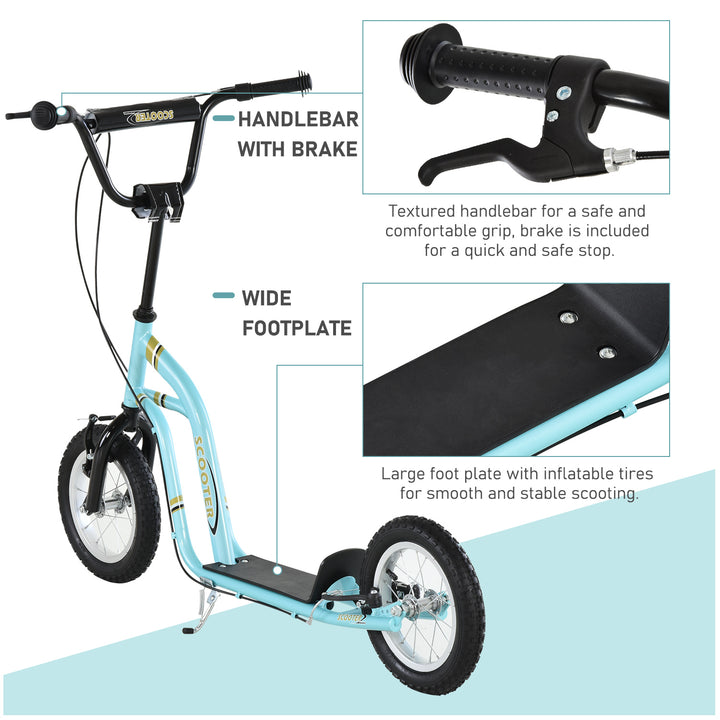 Teen Kids Stunt Scooter w/ Adjustable Handlebar