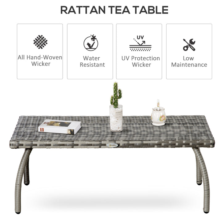 Rattan Alfresco Table: Weather-Defying Wicker Companion for Patio