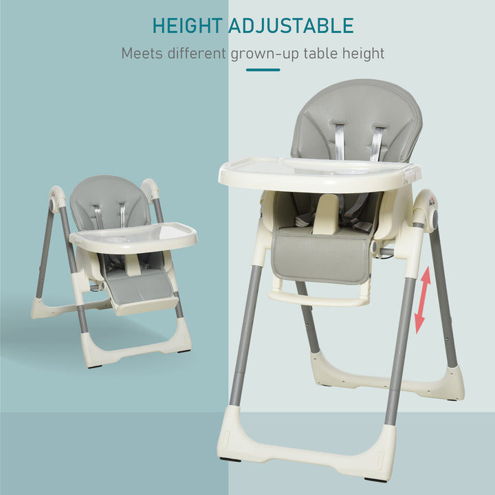 Convertible High Chair: Foldable Feeding Station Transitioning to Toddler Seat