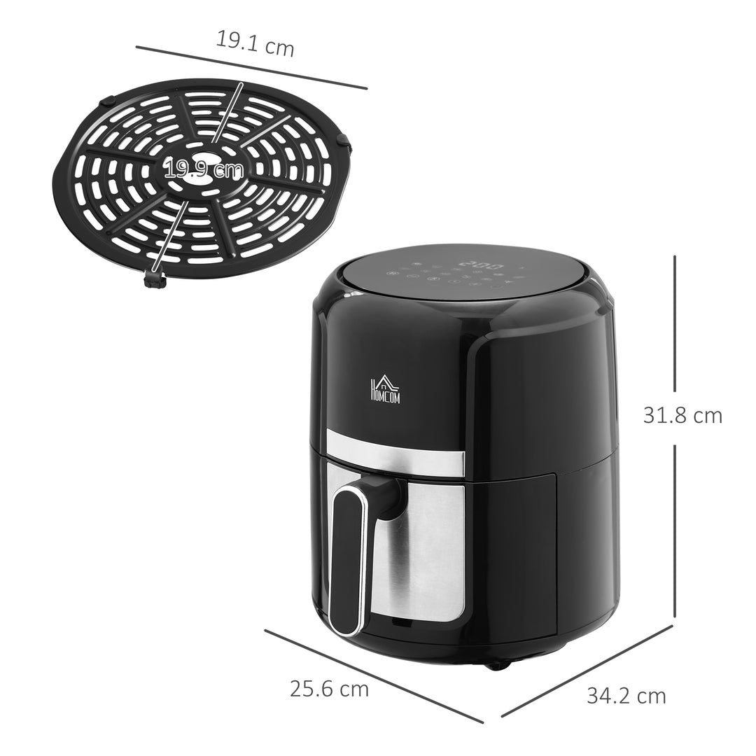 Compact Air Fryer Oven: 1300W 4L Capacity