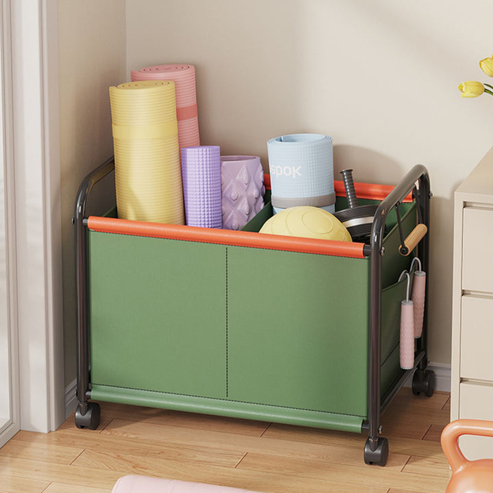 Metal Toy Storage Organizer Cart With Wheels