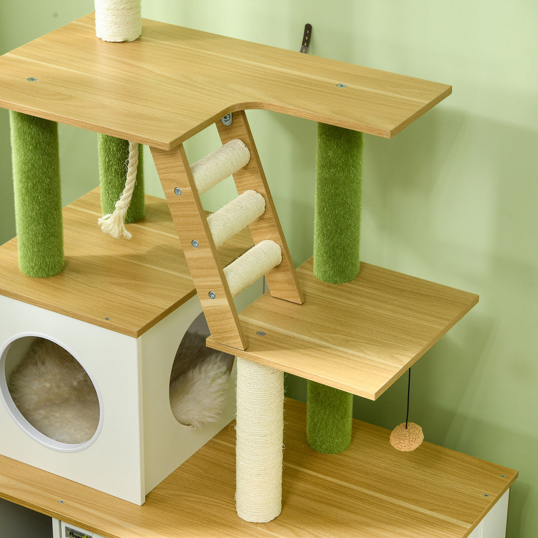 Cat Tree w/ Hidden Litter Box Enclosure