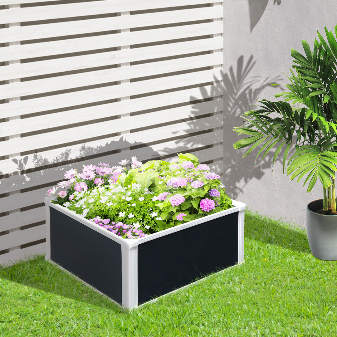 Garden Raised Bed Planter Grow Containers for Outdoor Patio Plant Flower Vegetable Pot PP 60 x 60 x 30 cm