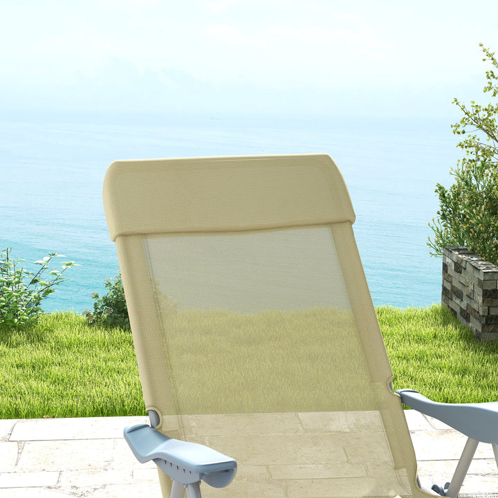 Outdoor Sun Lounger Set of 2