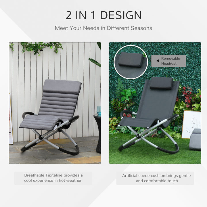 Folding Orbital Rocking Lounger