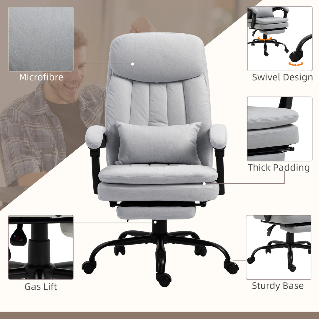 Vinsetto Massage and Heat Office Chair, Grey